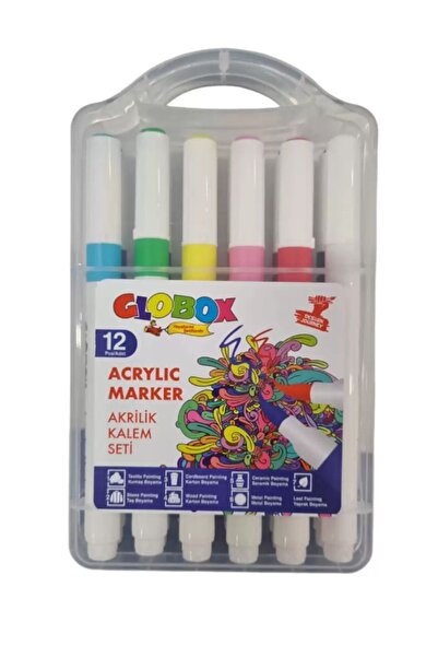 Globox Akrilik Boya Kalemi 12 Renk