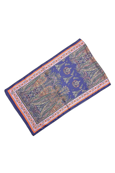 nazipek Digital Printing Soft Bandana 135X40 cm Scarf Satin Fabric Rayon Shawl