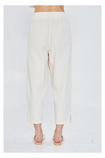 TIFFANY&TOMATO Yanları Nakışlı Gabardin Pantolon