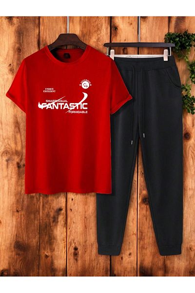 FANTASTIC Unisex Σετ 2 Fantastic εμπριμέ αθλητικές φόρμες