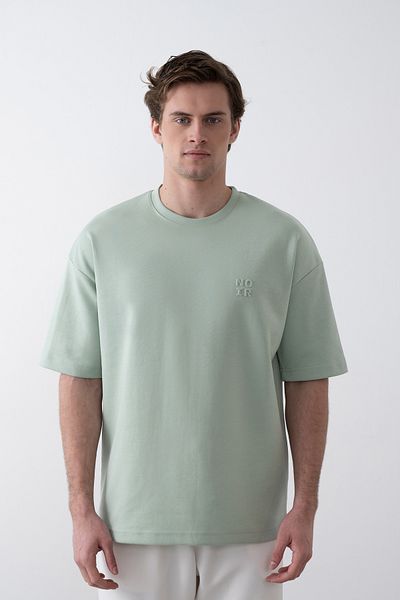 İLKCET MODA Ανδρικό μπλουζάκι No Emboss Oversize