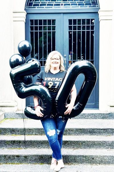 BeySüS Black 50 Number Foil Balloon
