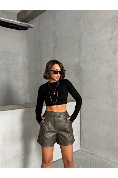 Miss Prova Pileli Suni Deri Şort MISSSR24433