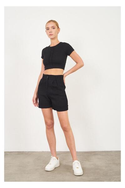 TIFFANY&TOMATO Duble Katlamalı Plise Şort