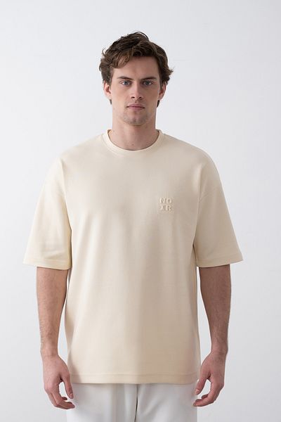 İLKCET MODA Ανδρικό μπλουζάκι No Emboss Oversize