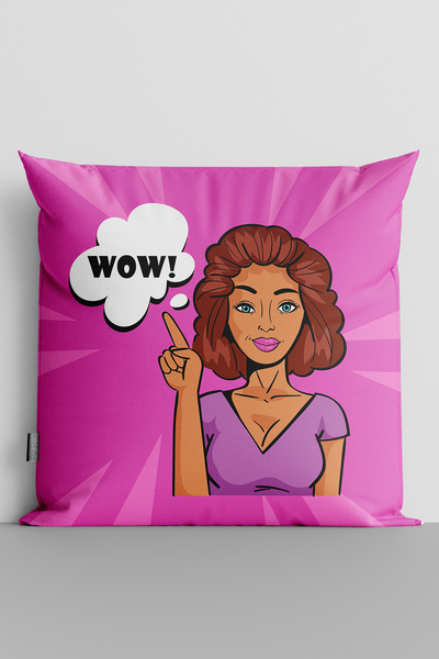 Generic Brand غطاء وسادة مطبوع رقميًا على الوجهين للنساء من Popart - 103