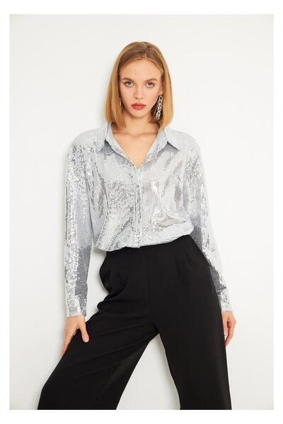 TIFFANY&TOMATO Pullu Buzy Gömlek