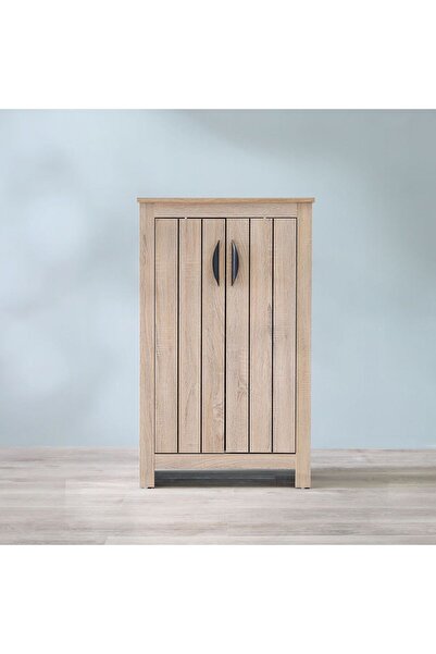 Danube Home Anton 2 Door Shoe Cabinet - Sonoma Oak L60xw33xh99cm