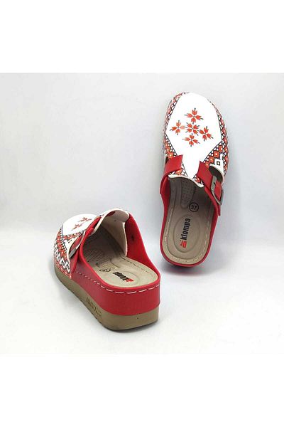 DR KLOMPA Women's Slippers Ms538 Ethnic Pattern 6 Printed Sabo Slippers
