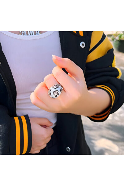 la nuit jewellery Lucia Leopard Ring