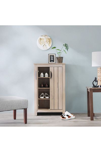 Danube Home Anton 2 Door Shoe Cabinet - Sonoma Oak L60xw33xh99cm