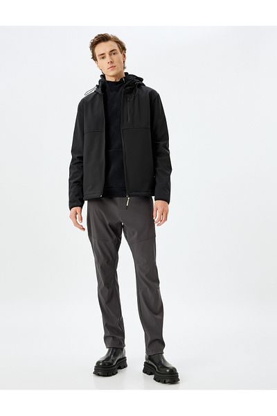 Koton Αθλητικά φούτερ Oversize με λεπτομέρεια ραφής και τσέπη με φερμουάρ με κουμπιά