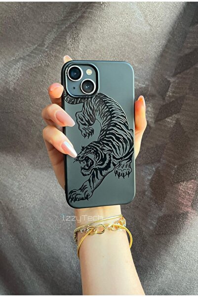 izzytech حافظة هاتف منقوشة بنقشة إطلاق متميزة مع سيليكون مطبوع بالمخمل من الد...