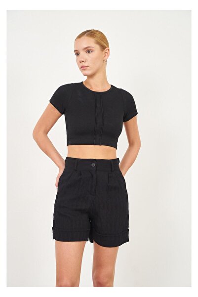 TIFFANY&TOMATO Duble Katlamalı Plise Şort