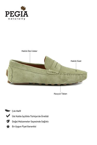 Pegia Loafer pentru bărbați din piele de căprioară autentică 500907