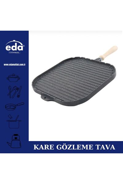 Eda Büyük Boy Kare Çift Taraflı Gözleme Ve Izgara Tavası