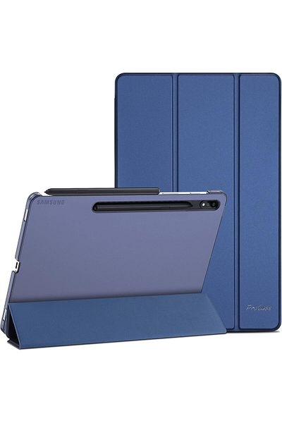 erorex جراب ProCase لجهاز Galaxy Tab S8 / Tab S7 مقاس 11 بوصة، جراب واقٍ رفيع بغطاء خلفي صلب وحامل ذكي