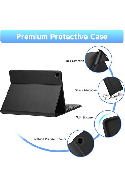 erorex حافظة لوحة مفاتيح EURCRBU متوافقة مع حافظة لوحة مفاتيح Samsung Galaxy Tab A9 Plus مقاس 11 بوصة مغناطيسية