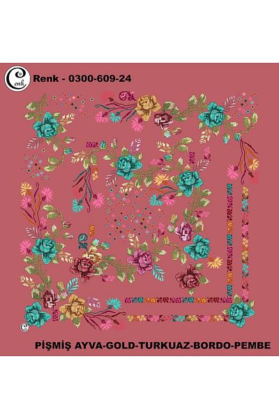 Cenk Γράψιμο με μοτίβο κέντημα - 0300-609 - Χρώμα-24