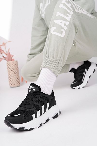 McDark Women's Black White Light Sneaker Shoes
