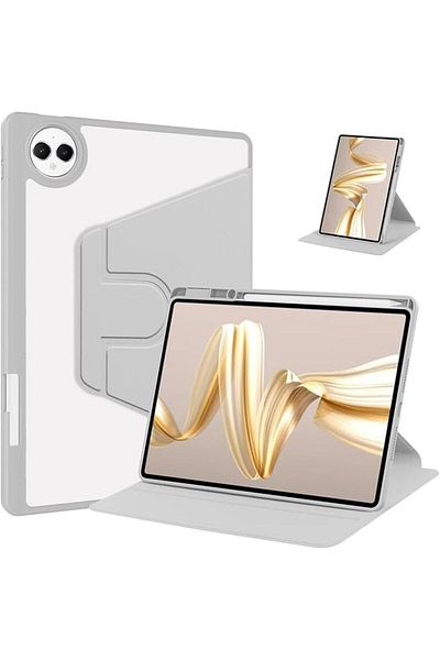 erorex جراب صلب من الجلد الصناعي ومادة البولي كربونات لجهاز Huawei MatePad Pro 12.2 بوصة 2024 مع دوران 360 درجة من الأكريليك