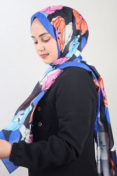 Emproyal Patterned Natural Silk Shawl - Pattern-11 - Color-05