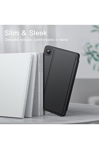 JETech Slim Folding Case for Samsung Galaxy Tab A9 8.7 (2023) - Multi-Angle Protective Cover, Black