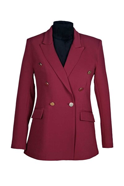 KYR TEK STİL Çift düğme Blazer Ceket
