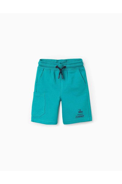 Ziddy Jersey Shorts for Boys 'Searching', Green