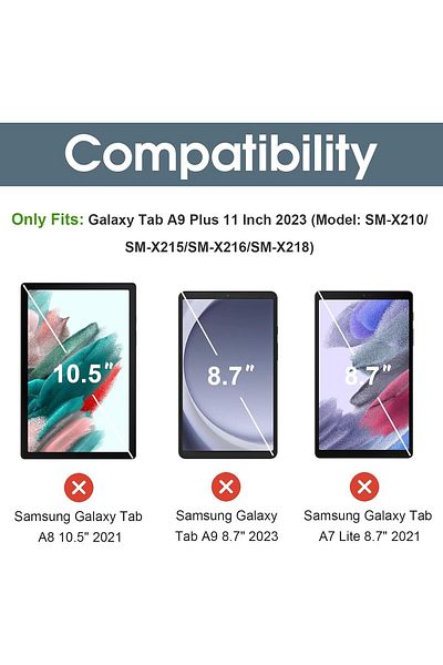 erorex حافظة ProCase للأطفال لجهاز Galaxy Tab A9 Plus 2023 - أزرق