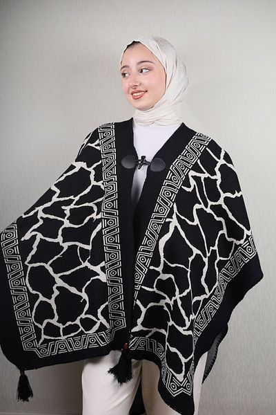 BAYSEM Knitwear Poncho - Pattern-05 - Color-01