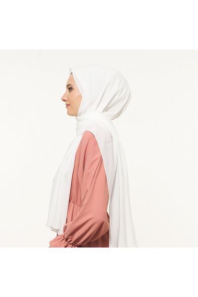 T Crazy T- Crazy Checkered Crepe Medina Silk, Women's Trend Shawl, Hijab and Easy Shape