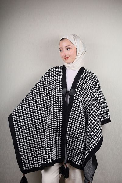 BAYSEM Knitwear Poncho - Pattern-02 - Color-01