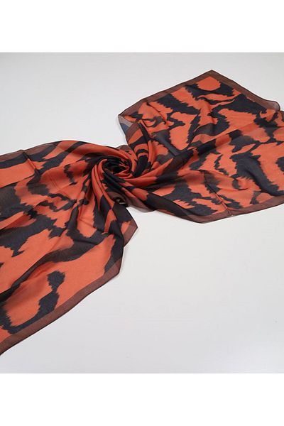 PİRAMİT Pyramid Patterned Digital Soft Shawl - Pattern-04 - Color-10