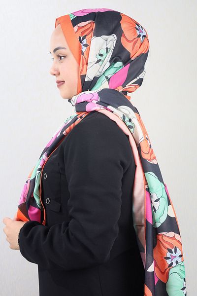Emproyal Patterned Natural Silk Shawl - Pattern-11 - Color-04