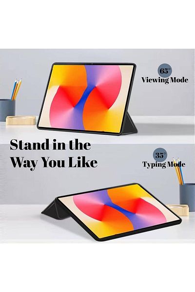erorex غطاء Vurtboly اللوحي متوافق مع Huawei MatePad SE 11" 2024، جراب ثلاثي الطي نحيف مقاوم للصدمات