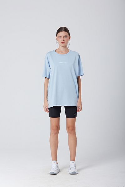 Wear Three Points Blue Piece Oversize T-shirt