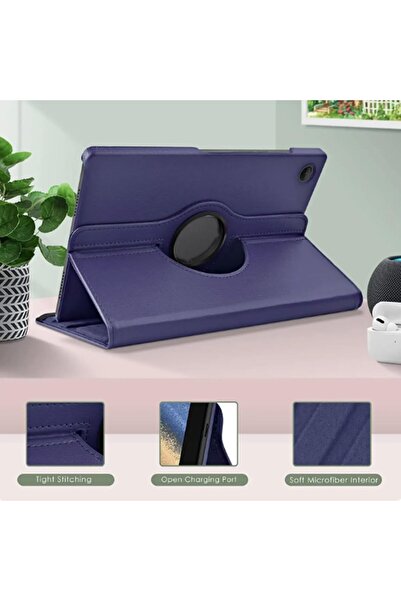 007 QIXUZENI Case for Samsung Galaxy Tab A9 Plus - Slim 360° Rotating PU Leather Cover with Auto Wake/S