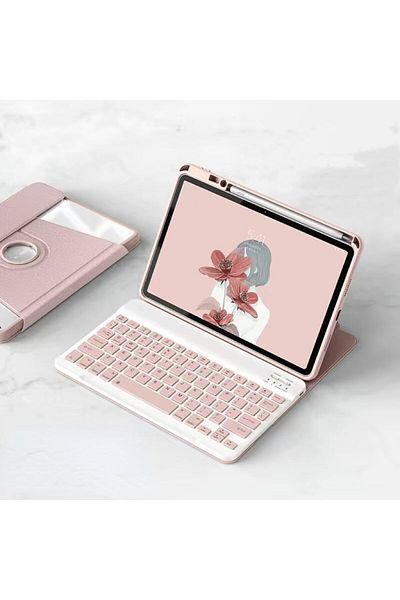 erorex Fegishilly Rotatable Keyboard Case Compatible with Samsung Galaxy Tab S9 FE Plus 2023 12.4 inch