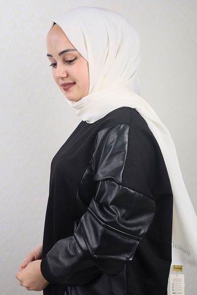 İpekal Silk Flat Color Chiffon Crinkle Shawl - Μοτίβο-01 - Χρώμα-24