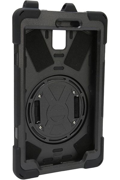 erorex Jectse Tablet Shockproof Case, 360 Degree Rotating Kickstand Adjustable Hand Strap Black Tablet