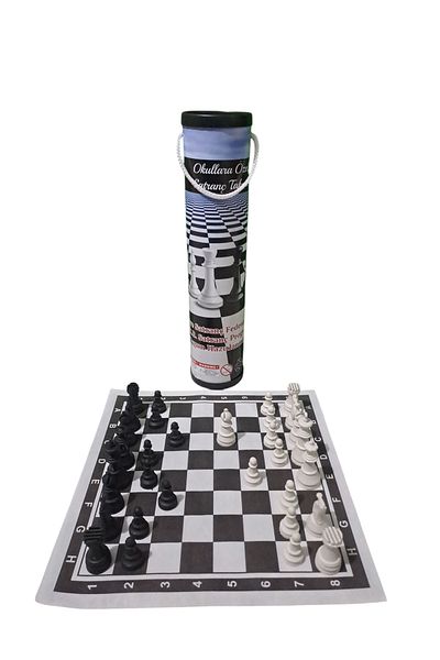 DNG STORE Roll Chess Set Schools Special Large Cloth Chess 35X35 cm