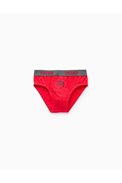 Ziddy Pack of 5 Boxer Shorts for Boys 'Spiderman', Red/White/Grey