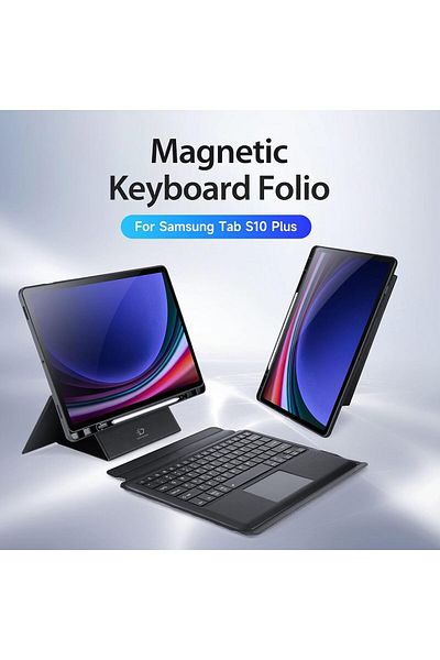 erorex لوحة مفاتيح تتبع Fegishilly متوافقة مع Samsung Galaxy Tab S10 Plus/Tab S10+ مقاس 12.4 بوصة 2024