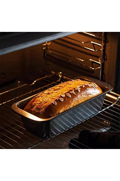 btm home قالب خبز وكيك مستطيل غير لاصق من الكربون