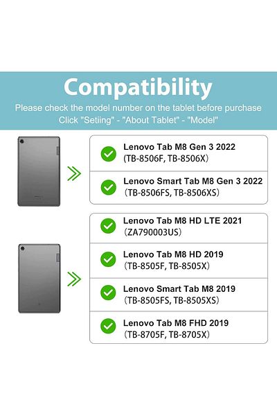 erorex حافظة ProCase للأطفال لجهاز Lenovo Tab M8 الجيل الرابع 2023 - أرجواني