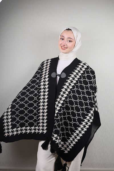 BAYSEM Knitwear Poncho - Pattern-06 - Color-04