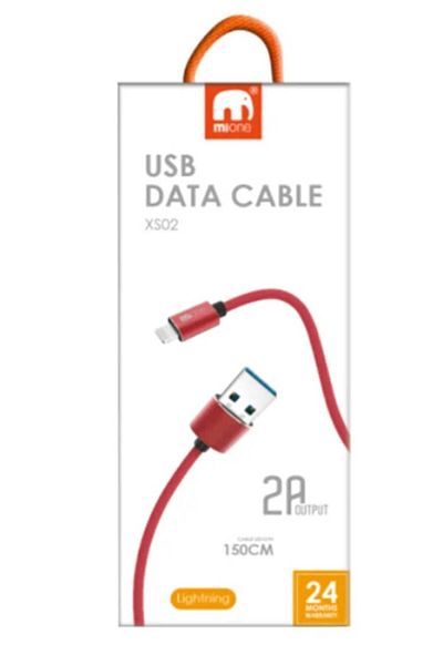 MIONE Fast Charging Cable USB Lightning 2A Data Transfer for IPhone 1.5 Meters