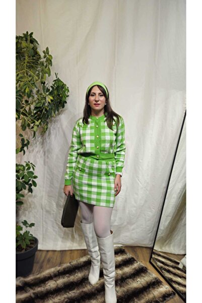 Fortuna Butik Pistachio Green Knitwear Set