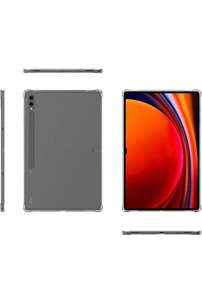 erorex جراب Tujibeay متوافق مع Samsung Galaxy Tab S9 Plus (2023)، جراب خلفي صلب شفاف مضاد للخدش